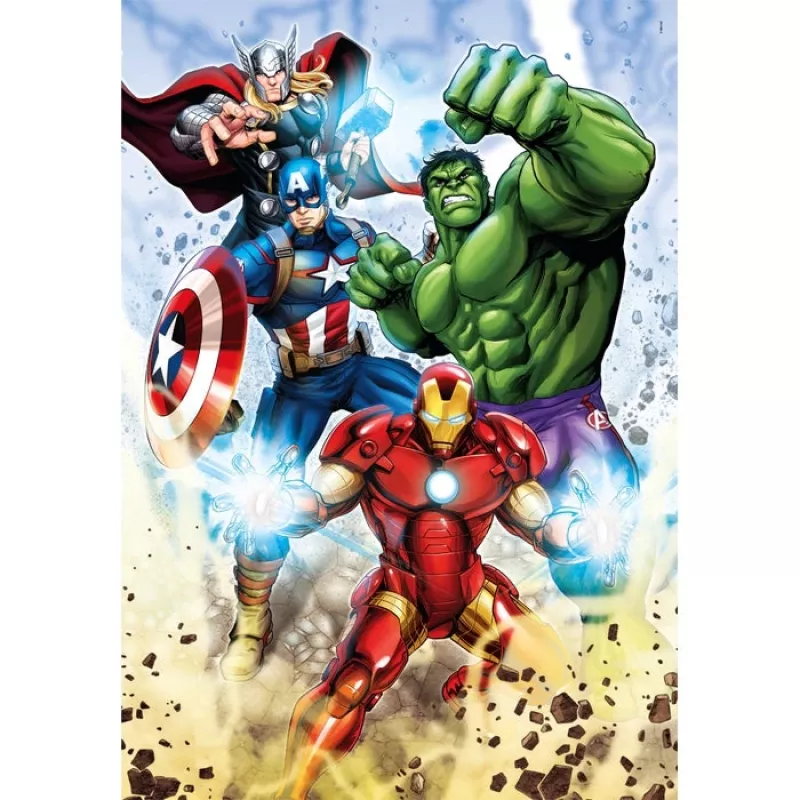 Clementoni Supercolor Marvel Avengers Puzle 60 gab. Komiksi
