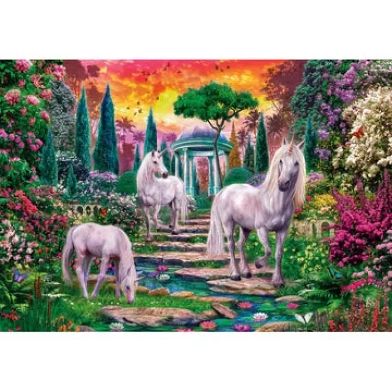 Clementoni Classical garden unicorns Puzle 2000 gab. Dzīvnieki