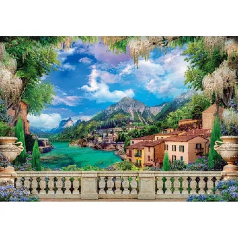 Clementoni Lush terrace on lake Puzle 3000 gab. Fauna