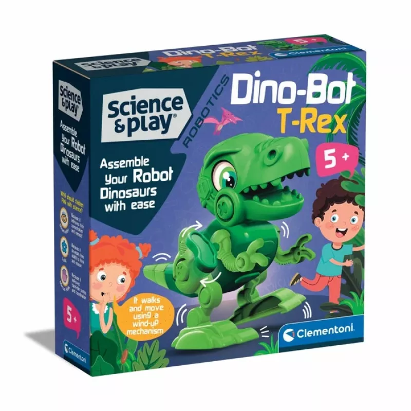 Clementoni Science & Play Dino Bot T-Rex Junior, robotizēts dinozaurs, 5 gadi