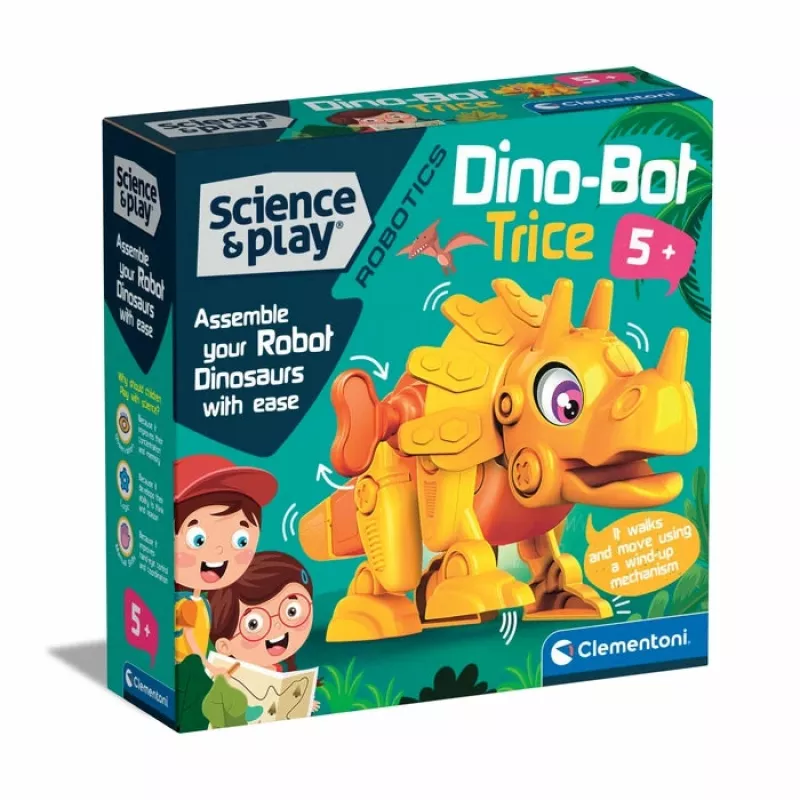 Clementoni Dino Bot Triceratops Junior, robotizēts dinozaurs, 5 gadi