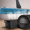 Polti Moppy Melns Premium tvaika mops 0,7 L 1500 W Alumīnija, Melns