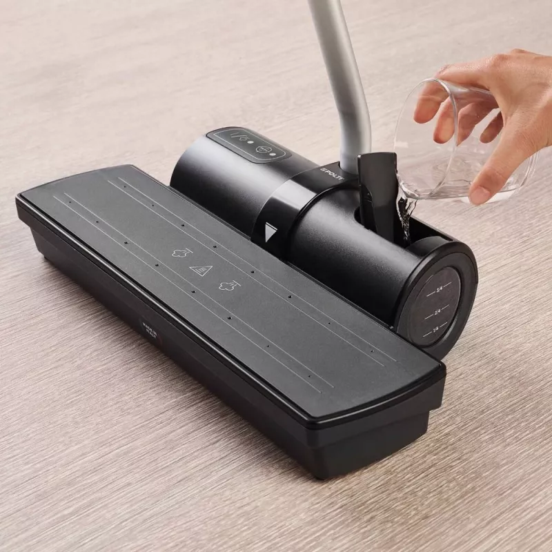 Polti Moppy Melns Premium tvaika mops 0,7 L 1500 W Alumīnija, Melns