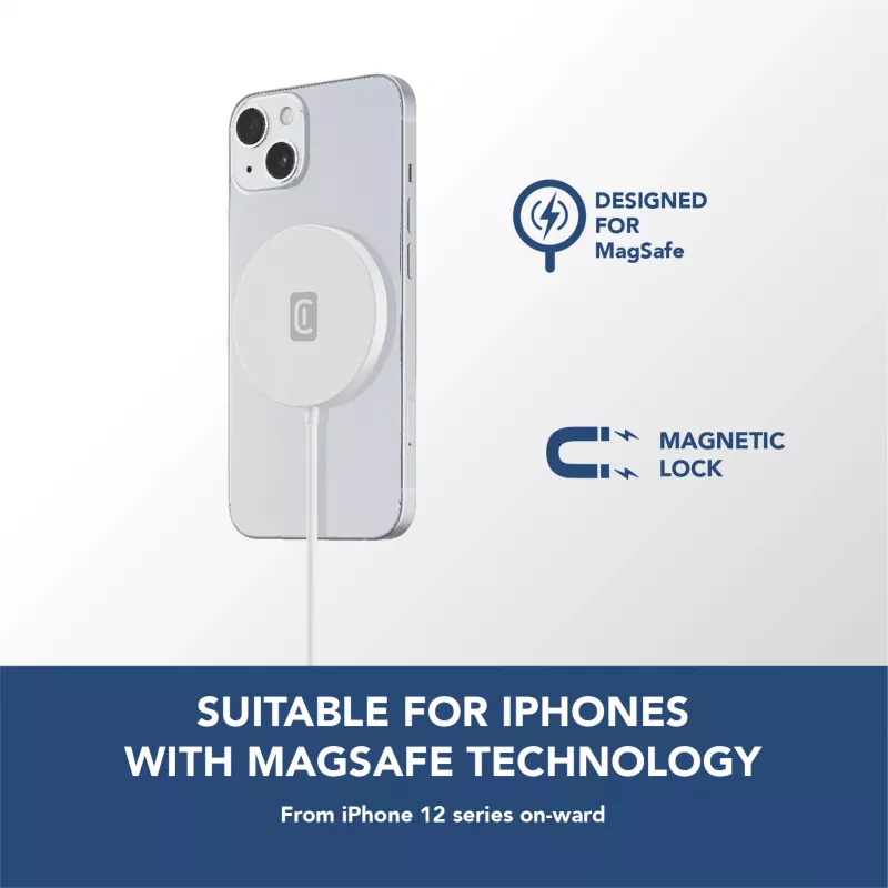 Cellularline Mag - bezvadu lādētājs, bezvadu uzlādes bāze MagSafe sistēmai
