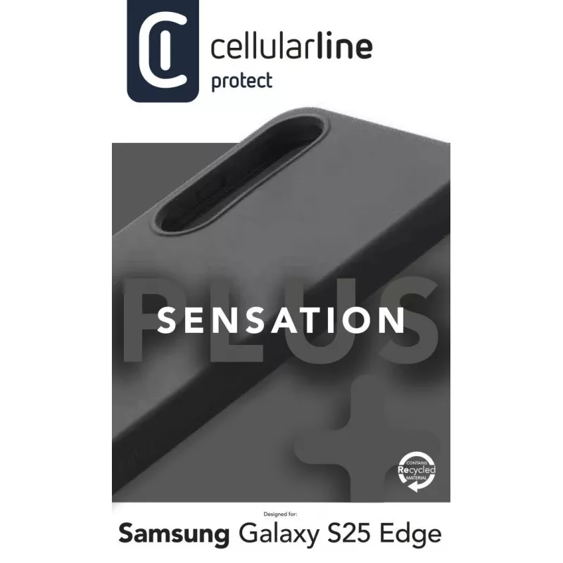 Cellularline Sensation+ - Galaxy S25 Edge Soft-touch silikona maciņš