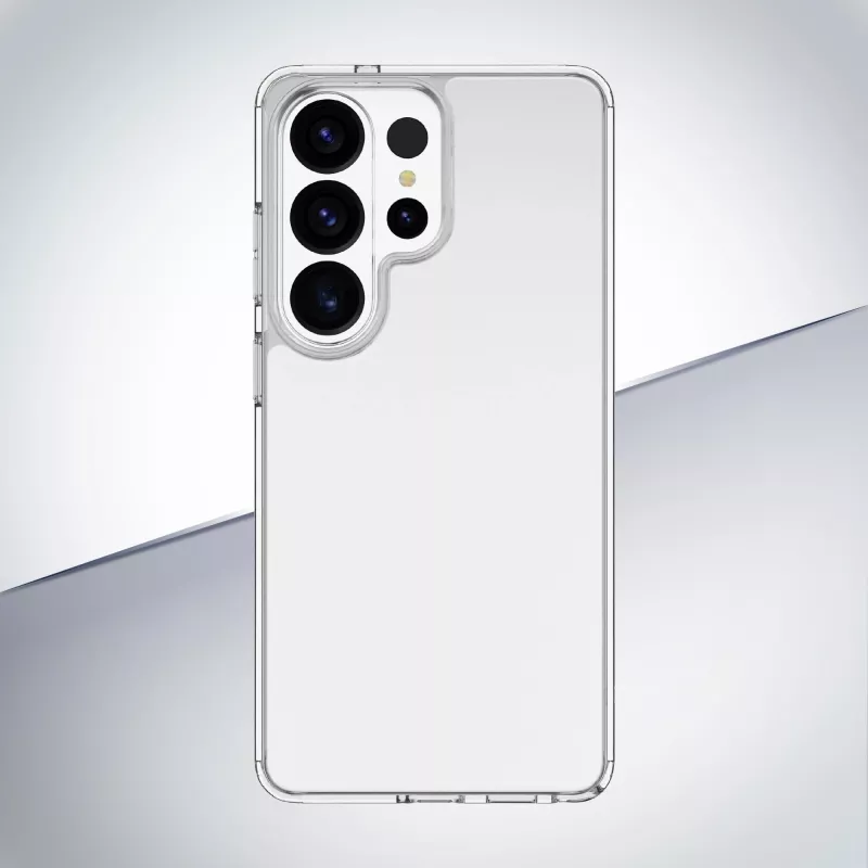 Cellularline Clear Protect - Galaxy S26 Ultra cietais maciņš ar gumijas malām