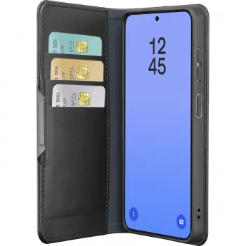 Cellularline Book Agenda - Galaxy S26 Ultra grāmatveida futlāris ar mākslīgās ādas apdari, magnētisko aizdari, RFID aizsardzību un statīva funkciju.