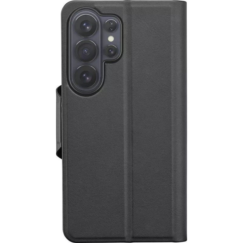 Cellularline Book Agenda - Galaxy S26 Ultra grāmatveida futlāris ar mākslīgās ādas apdari, magnētisko aizdari, RFID aizsardzību un statīva funkciju.