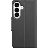 Cellularline Book Agenda - Galaxy S26 grāmatveida vāciņš ar mākslīgās ādas apdari, magnētisko aizdari, RFID aizsardzību un statīva funkciju.