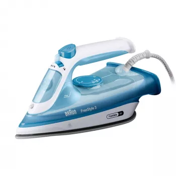 Braun FI 3144 BL sausais un tvaika gludeklis ar keramisku zoli 2400 W zilā krāsā