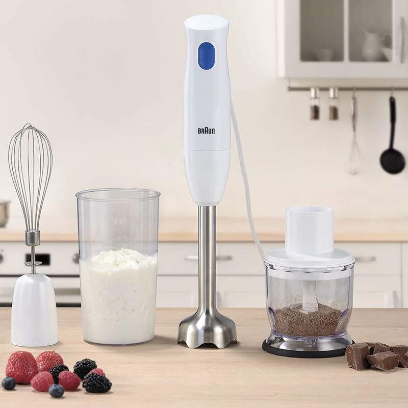 Braun MultiQuick 1 MQ10.202M WH 0,6 L iegremdējamais blenderis 450 W Nerūsējošais tērauds, Balta