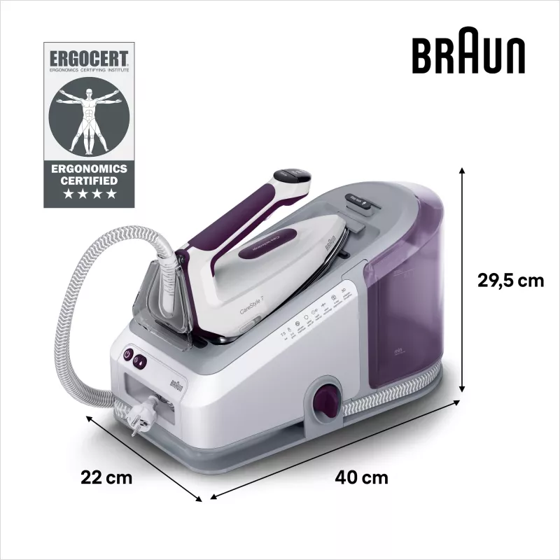 Braun CareStyle 7 IS7266VI 2700 W 2 L EloxalPlus zole Violeta