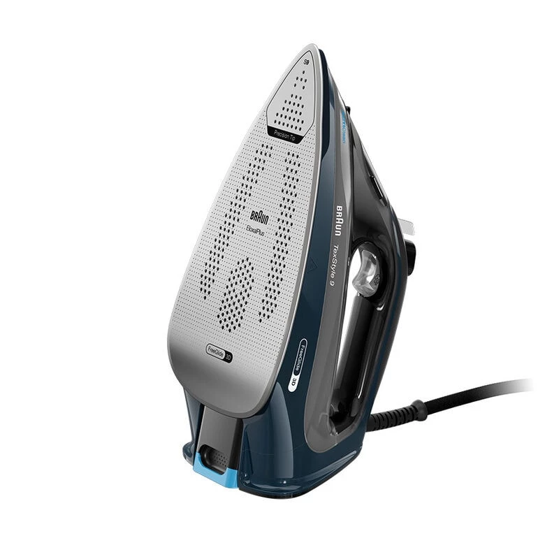 Braun TexStyle 9 0127409002 gludeklis Tvaika gludeklis EloxalPlus zole 3200 W Tumši zila