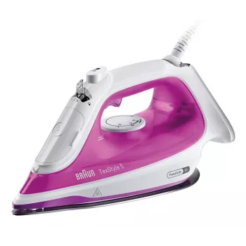 Braun TexStyle 5 SI 5225 tvaika gludeklis 2500 W rozā, balts