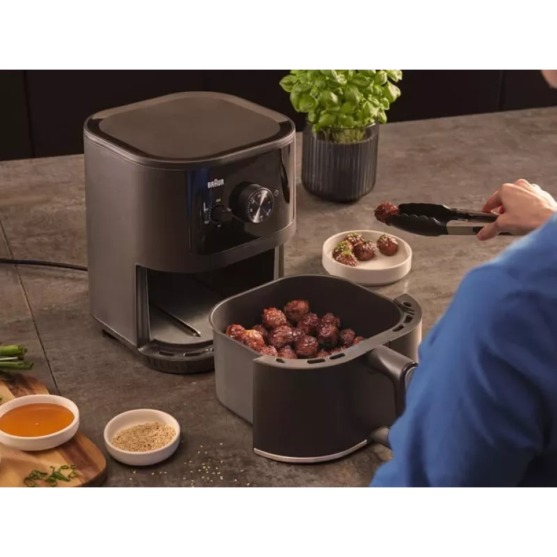 Braun Multi Fry 3 Viens 4,3 L Brīvi stāvošs 1500 W Karstā gaisa fritieris Melns