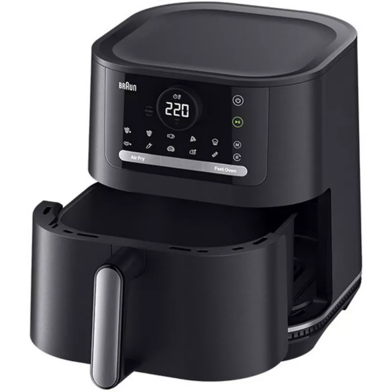 Braun HF5050 Single 5.7 L Brīvi stāvoša 2000 W Karstā gaisa fritieris Melns, Pelēks