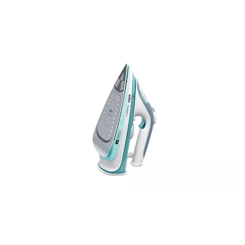 Braun TexStyle 3 SI 5017 GR tvaika gludeklis Keramikas zole 2700 W Pelēka, Tirkīzzila, Balta