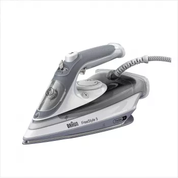 Braun TexStyle 5 SI5078GY tvaika gludeklis ar EloxalPlus zoli, 2800 W, pelēks, balts