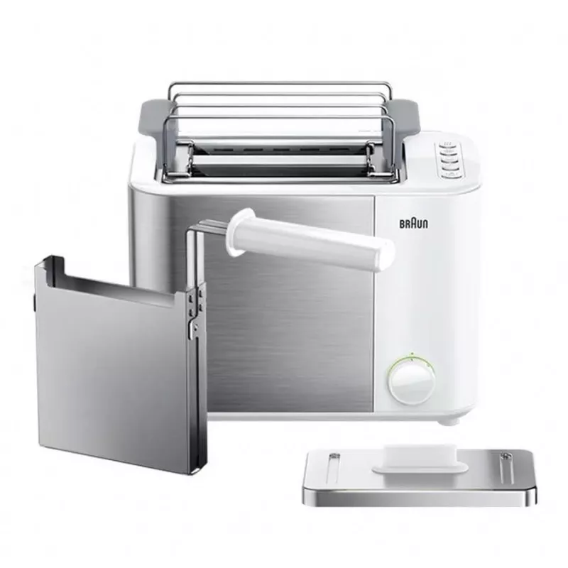 Braun GRILLE-PAIN HT5015WH 13 2 slice(s) 1000 W Pelēks, Balts
