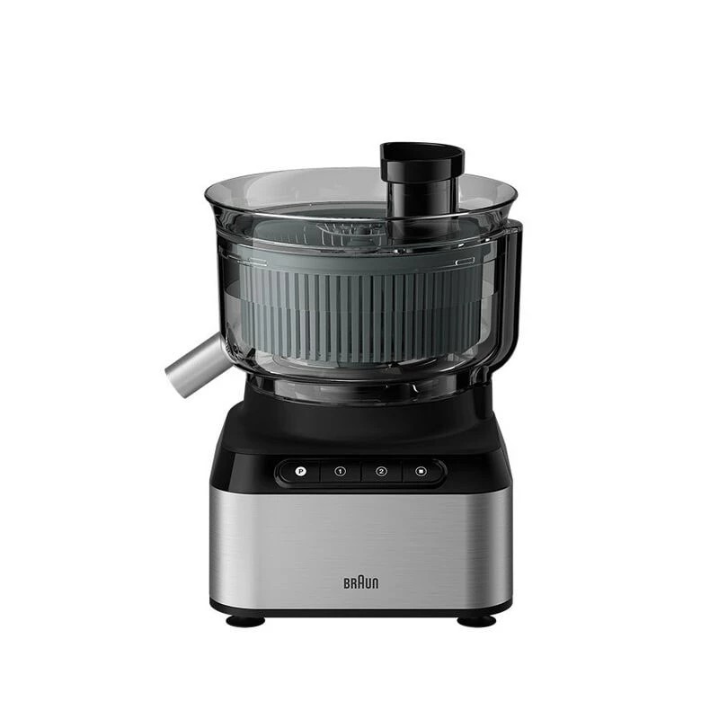 Braun FP 3233 SI virtuves kombains 800 W 2.1 L Melns, Nerūsējošais tērauds