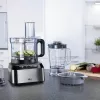 Braun FP 3233 SI virtuves kombains 800 W 2.1 L Melns, Nerūsējošais tērauds