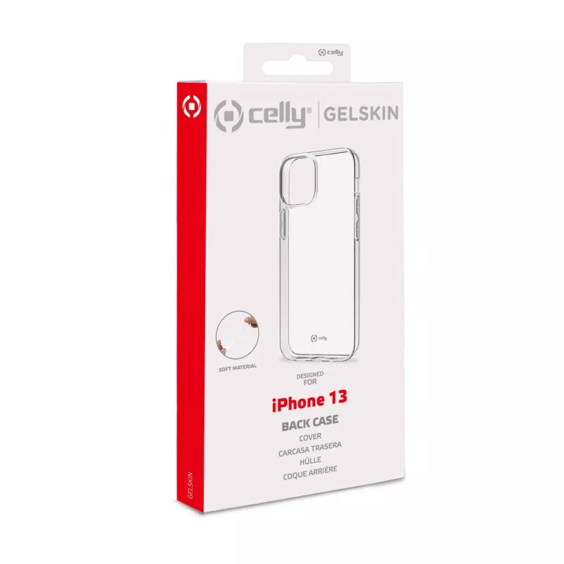 Celly GELSKIN Apple iPhone 13, vāciņš, Apple, iPhone 13, 15,5 cm (6,1 collas), caurspīdīgs