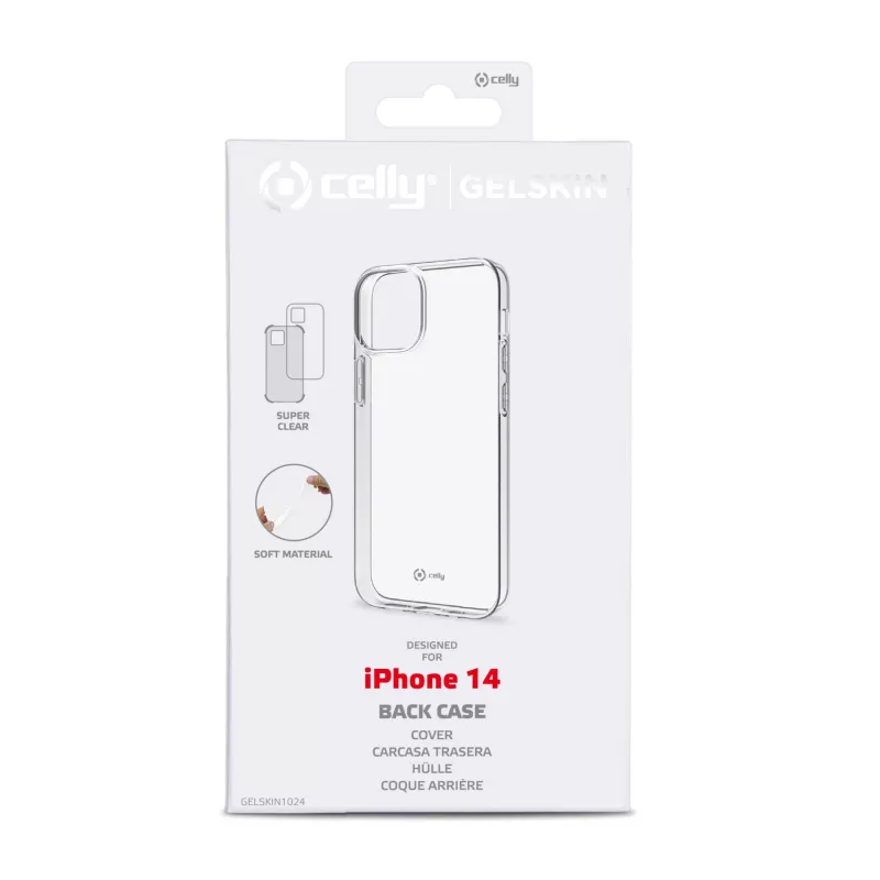 Celly Gelskin mobilā tālruņa maciņš 15,5 cm (6,1 collas) Vāciņš Caurspīdīgs
