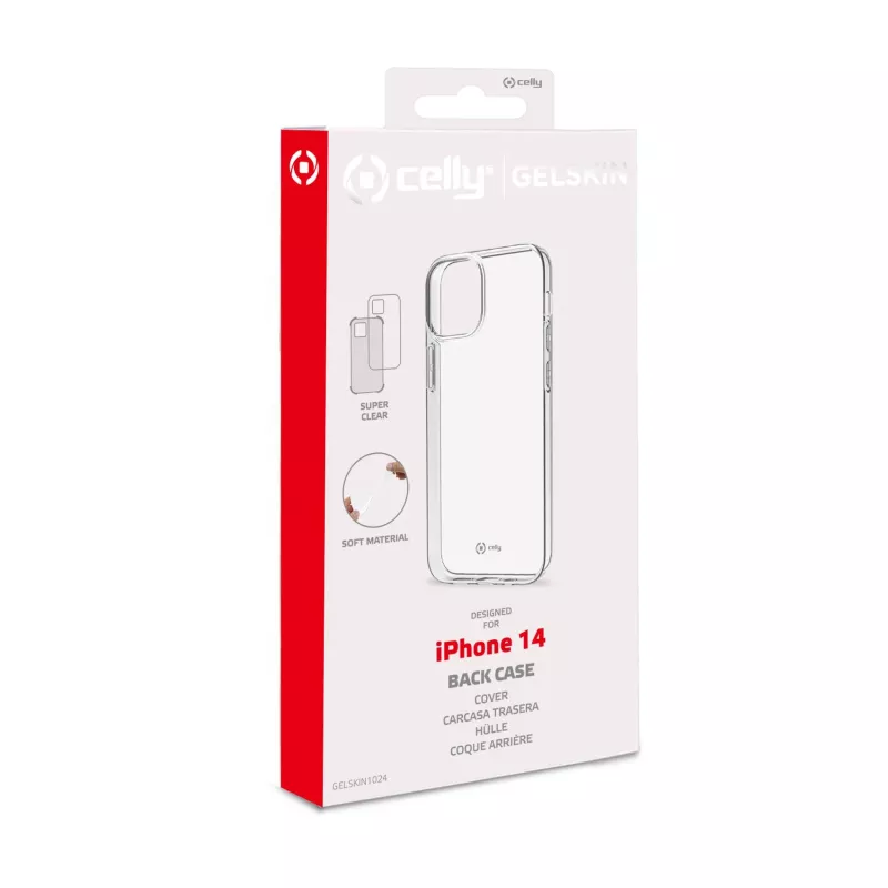 Celly Gelskin mobilā tālruņa maciņš 15,5 cm (6,1 collas) Vāciņš Caurspīdīgs