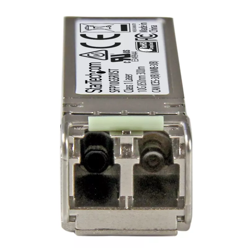 StarTech.com Cisco SFP-10G-SR-X saderīgs SFP+ raiduztvērēja modulis - 10GBASE-SR~Cisco SFP-10G-SR-X saderīgs SFP+ modulis - 10GBASE-SR - 10GbE daudzmodu optiskās šķiedras (MMF) optiskais raiduztvērējs - 10GE Gigabit Ethernet SFP+ - LC 300m - 850nm - DDM Cisco Firepower, ASR9000, C9300