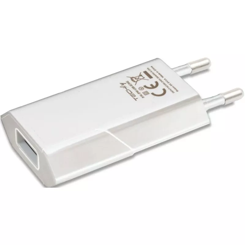 Techly IPW-USB-ECWW mobilā ierīču lādētājs Universāls Balts Maiņstrāva Iekštelpām