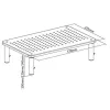 Techly Monitora / Klēpjdatora galda statīvs melns, brīvi stāvošs, 20 kg, augstuma regulēšana, melns