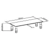 Techly stikla statīvs monitoram / klēpjdatoram, brīvi stāvošs, 20 kg, 33 cm (13 collas), 81,3 cm (32 collas), augstuma regulēšana, caurspīdīgs