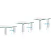 Techly stikla statīvs monitoram / klēpjdatoram, brīvi stāvošs, 20 kg, 33 cm (13 collas), 81,3 cm (32 collas), augstuma regulēšana, caurspīdīgs