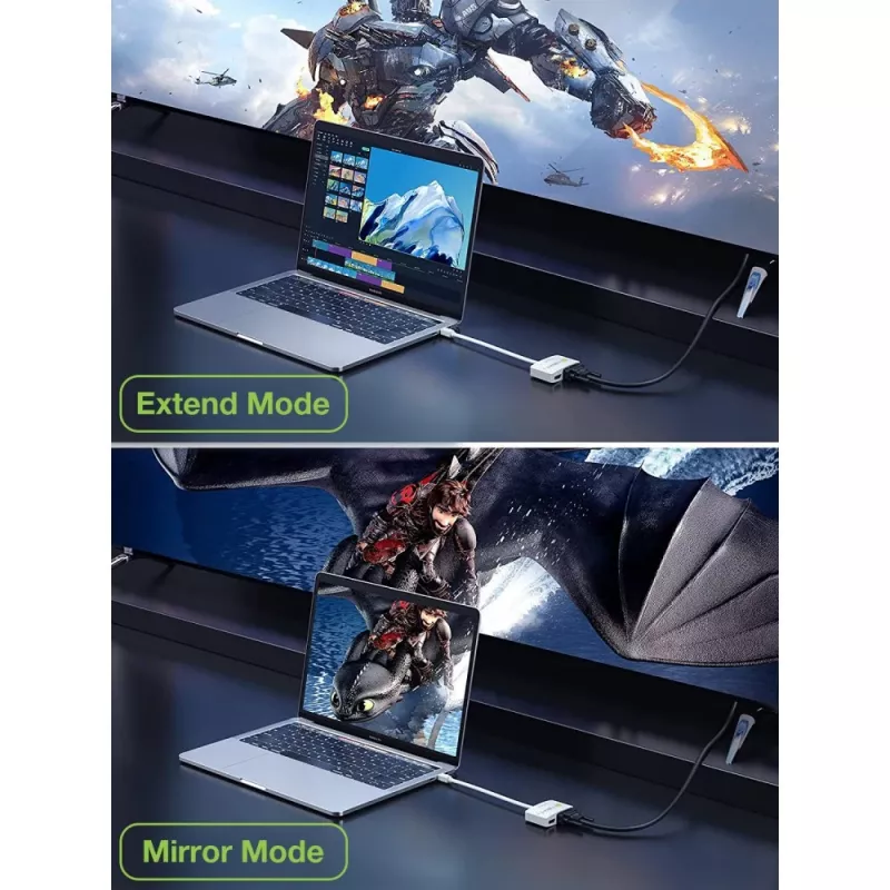 Techly Mini DisplayPort uz HDMI/VGA adapteris, 0,15 m, Mini DisplayPort, HDMI + VGA (D-Sub), Vīrišķais, Sievišķais, 1920 x 1200 pikseļi