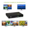 Techly HDMI 4x1 multivieweris ar bezzudumu pārslēdzēju, HDMI, metāls, melns, 60 Hz, 1080p, 2,25 Gbit/s