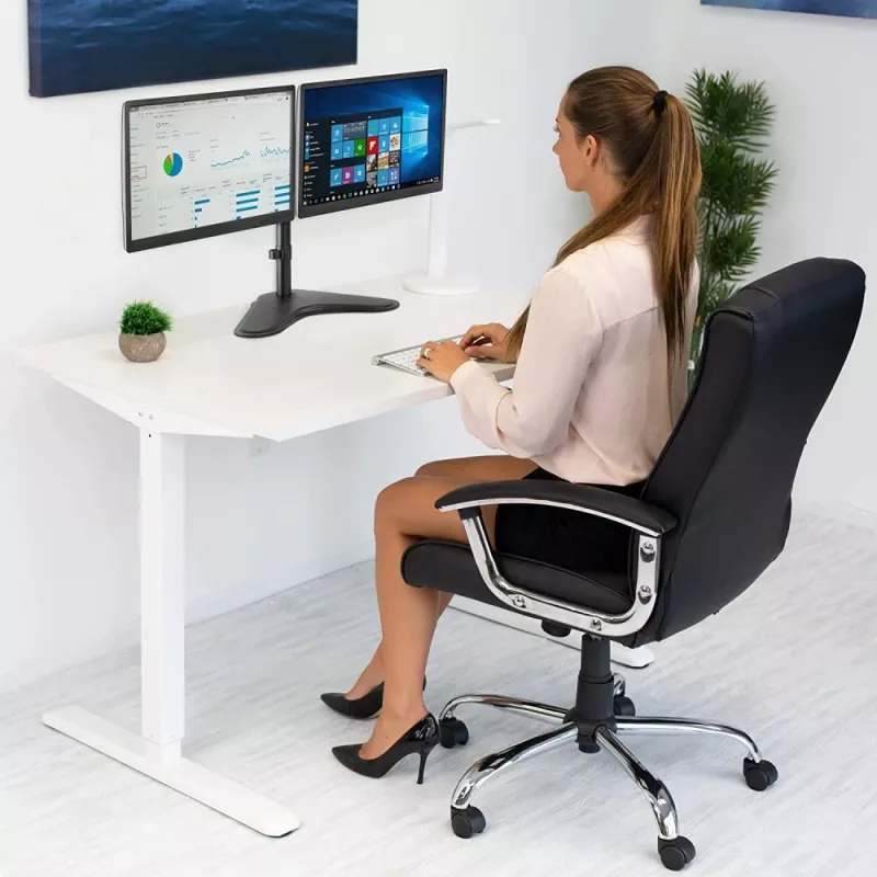 Techly ICA-LCD 2524 monitora stiprinājums / statīvs 81,3 cm (32 collas) galdam, melns