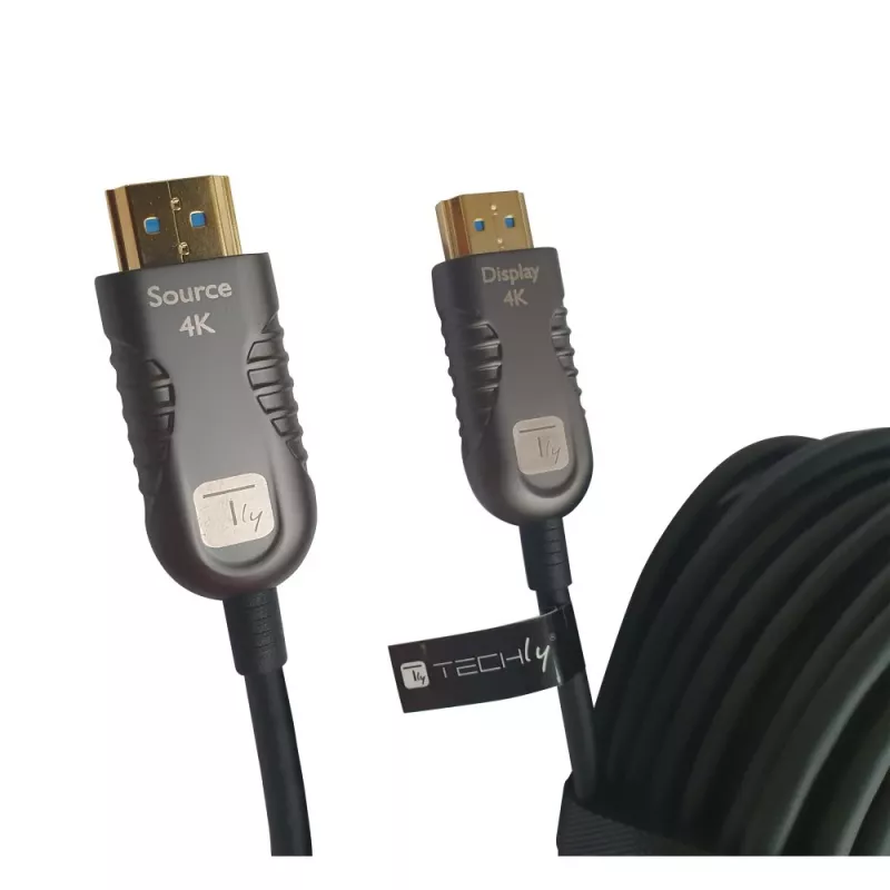 Techly ICOC HDMI-HY2-070 HDMI kabelis 70 m HDMI Type A (standarta) melns