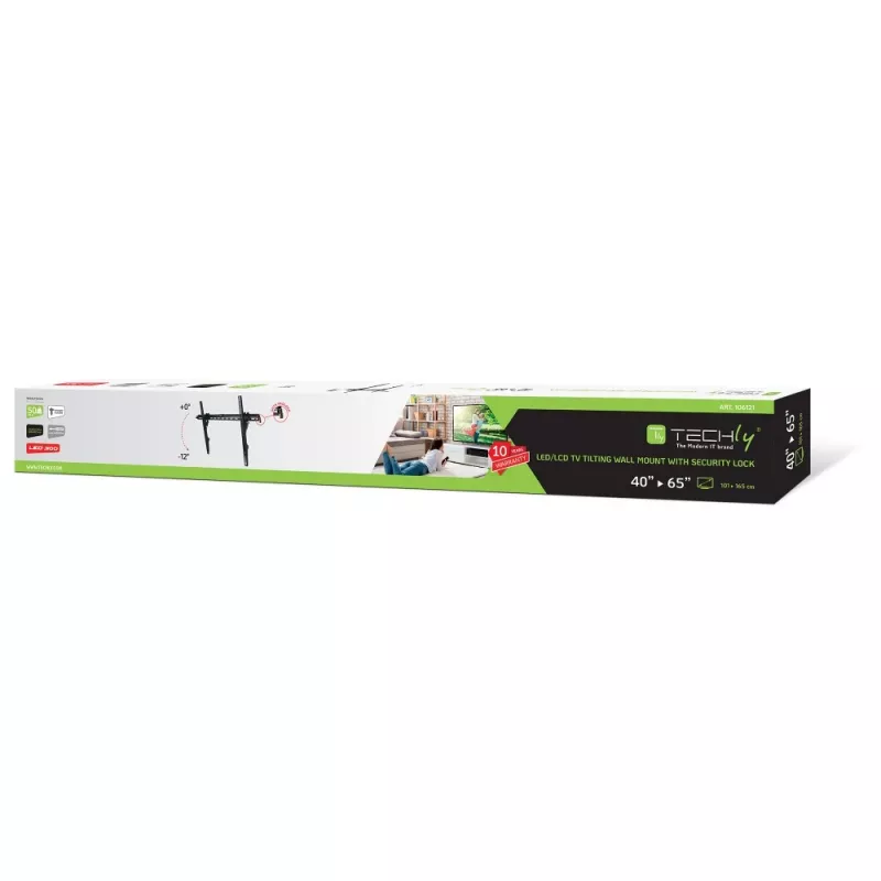 Techly ICA-PLB-133LTY 165,1 cm (65 collu) melns