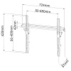 Techly ICA-PLB-133LTY 165,1 cm (65 collu) melns