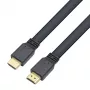 Techly HDMI 2.0 plakanais kabelis High Speed ar Ethernet A/A M/M 1m