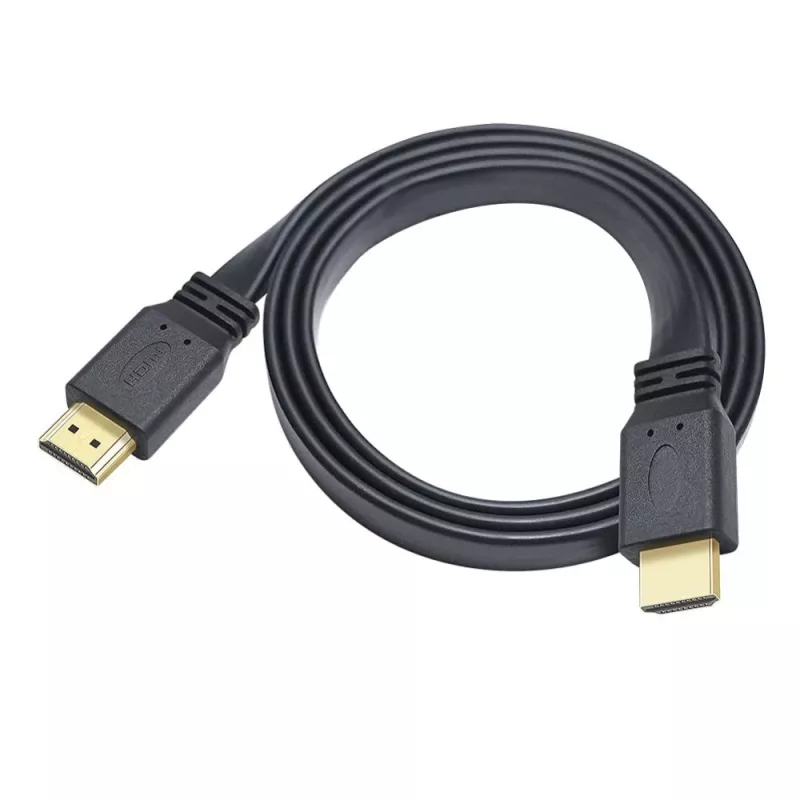 Techly HDMI 2.0 plakanais kabelis High Speed ar Ethernet A/A M/M 1m