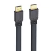 Techly HDMI 2.0 plakanais kabelis High Speed ar Ethernet A/A M/M 1m