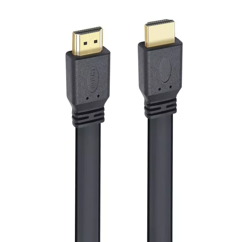 Techly HDMI 2.0 plakanais kabelis High Speed ar Ethernet A/A M/M 1m