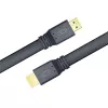 Techly HDMI 2.0 plakanais kabelis High Speed ar Ethernet A/A M/M 1m