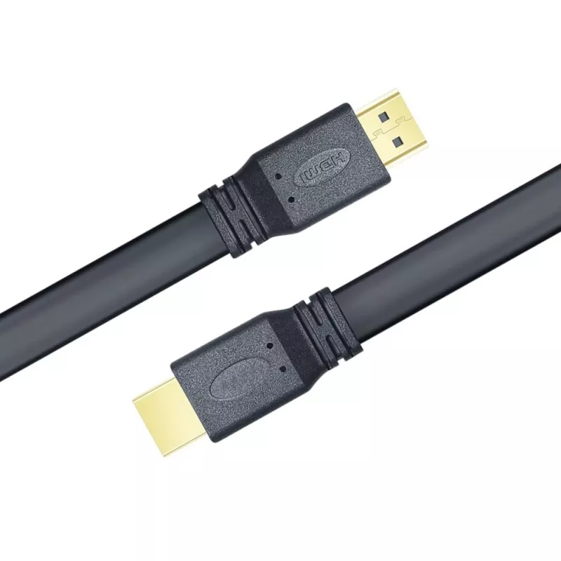 Techly HDMI 2.0 plakanais kabelis High Speed ar Ethernet A/A M/M 1m