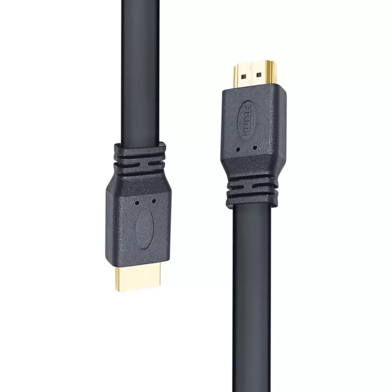 Techly HDMI 2.0 plakanais kabelis High Speed ar Ethernet A/A M/M 1m