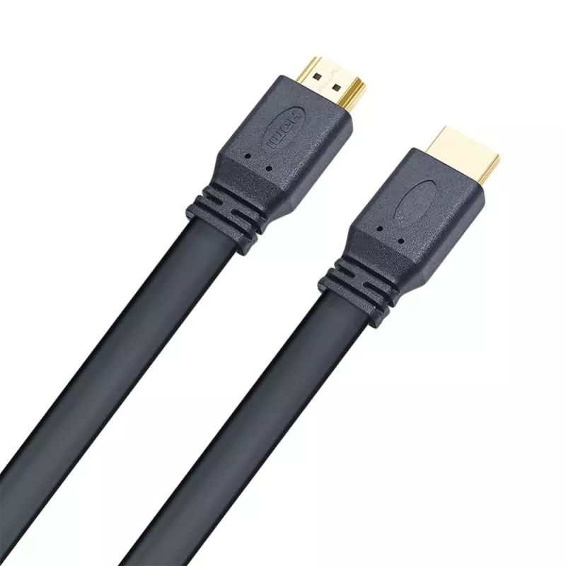 Techly HDMI 2.0 plakanais kabelis High Speed ar Ethernet A/A M/M 1m