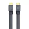 Techly HDMI 2.0 plakanais kabelis High Speed ar Ethernet A/A M/M 1m