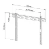Techly ICA-PLB-114L 165.1 cm (65 collas) melns
