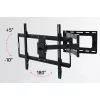 Techly plāns sienas stiprinājums 32–70 collu LCD LED televizoram, melns, 81,3 cm (32 collas), 177,8 cm (70 collas), 45 kg, 600 x 400 mm, -10–5°, melns